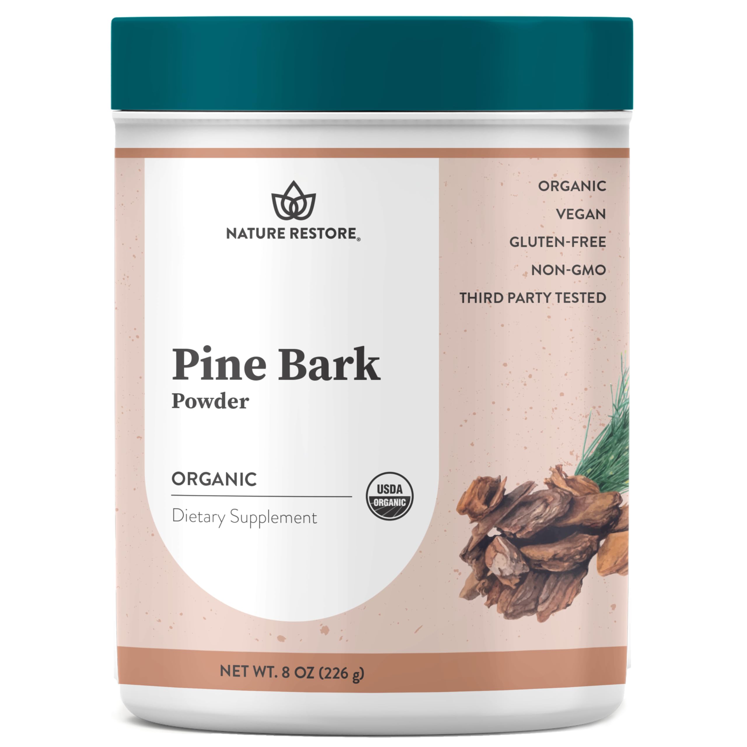 Foto 1 | Extracto De Corteza De Pino En Polvo Nature Restore, 226 G, Orgánico - Venta Internacional.