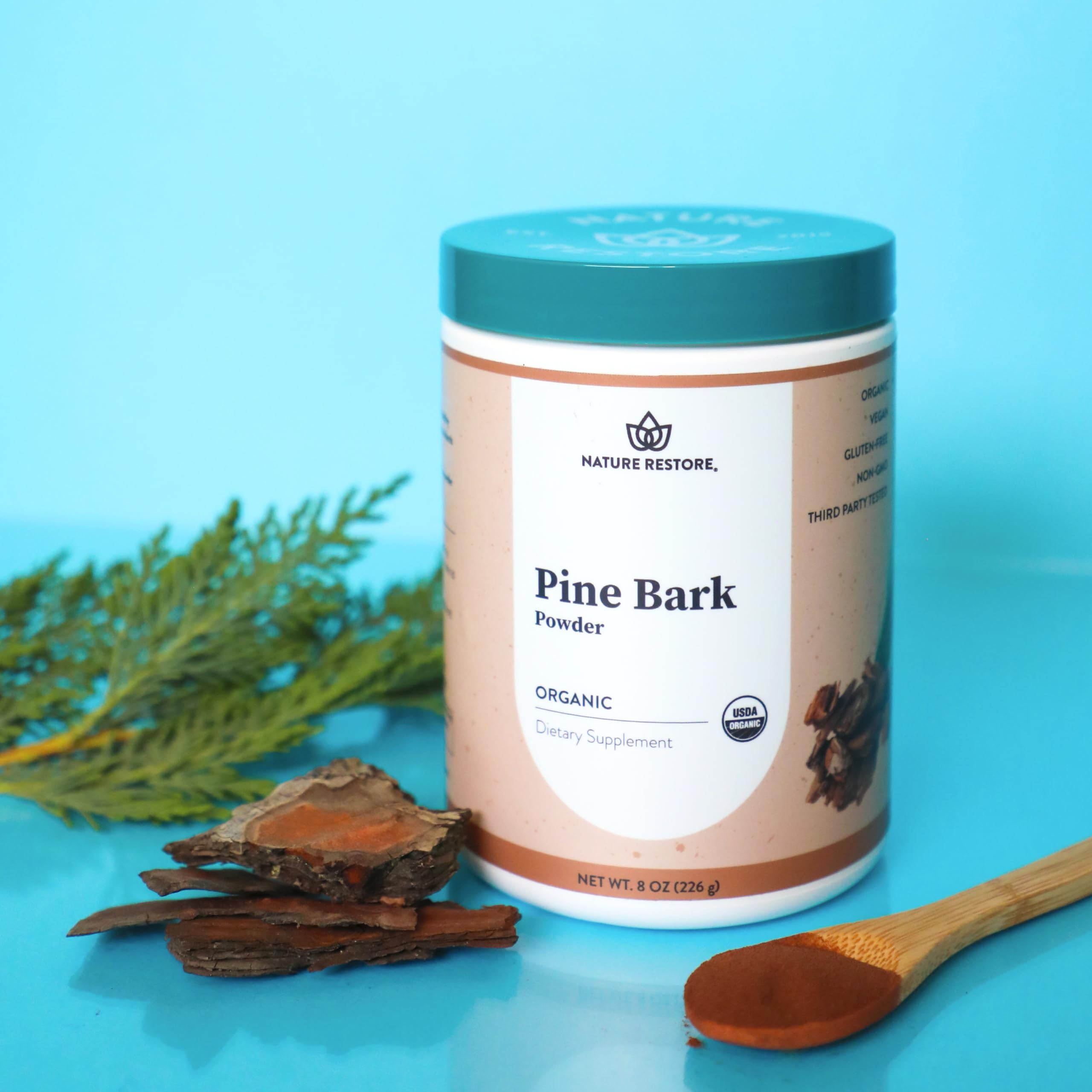 Foto 2 | Extracto De Corteza De Pino En Polvo Nature Restore, 226 G, Orgánico - Venta Internacional.