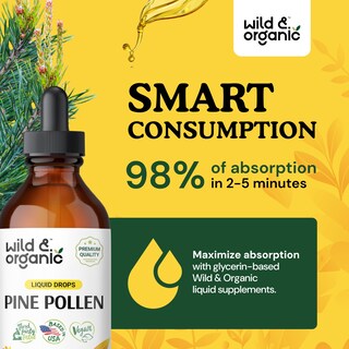 Foto 4 | Suplemento De Tintura De Polen De Pino Silvestre Y Orgánico 120 Ml - Venta Internacional.