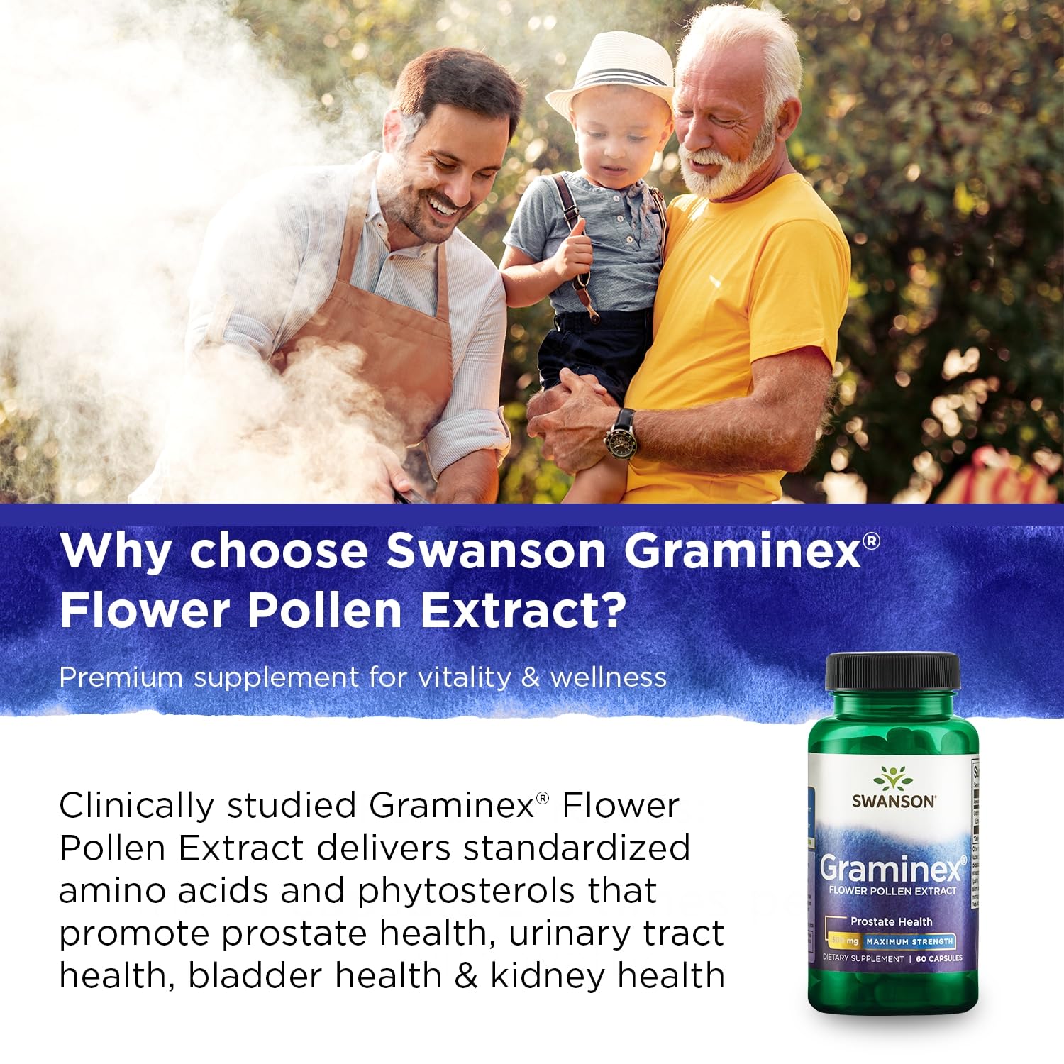 Foto 6 | Suplemento De Polen De Flores Graminex Ultra Strength De Swanson - Venta Internacional.