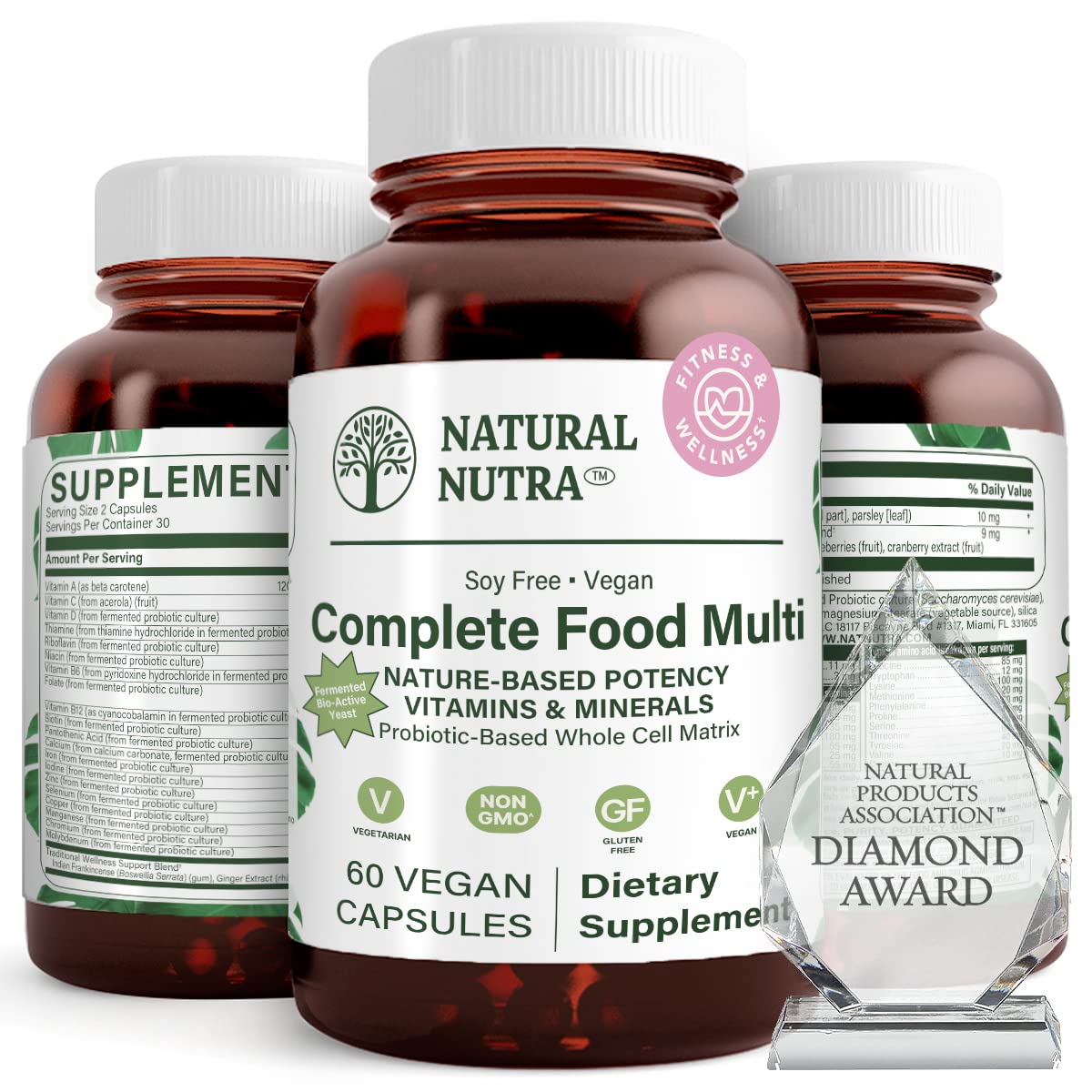Foto 2 pulgar | Suplemento Multivitamínico Natural Nutra Whole Food 60 Cápsulas - Venta Internacional.