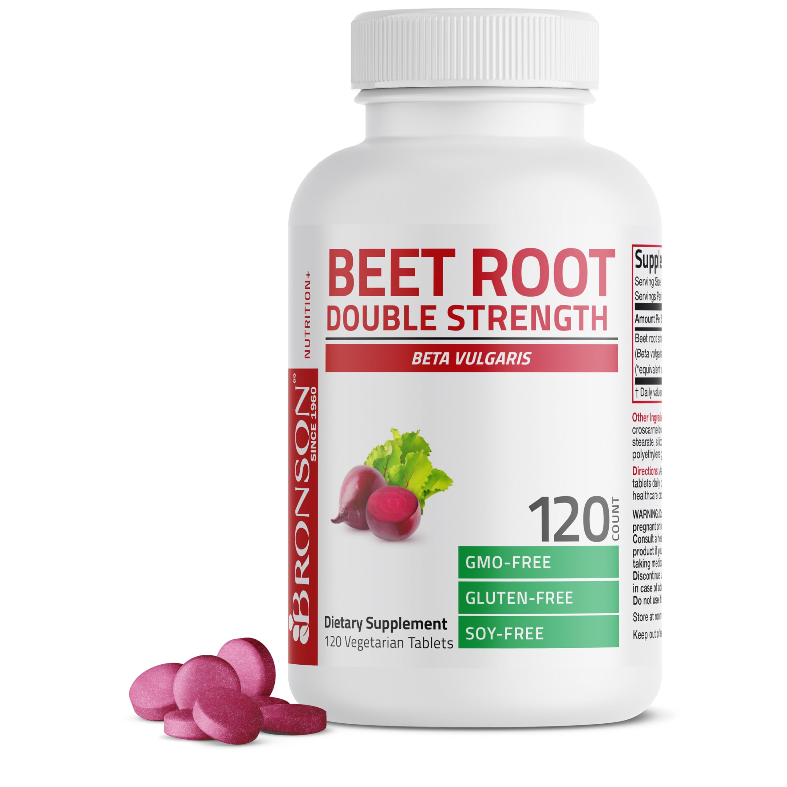 Foto 2 pulgar | Suplemento Bronson Beet Root Double Strength 4000 Mg 120 Comprimidos - Venta Internacional