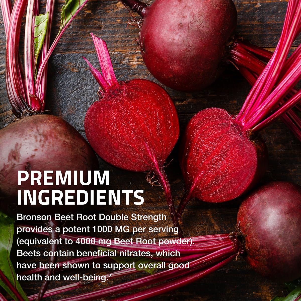 Foto 5 pulgar | Suplemento Bronson Beet Root Double Strength 4000 Mg 120 Comprimidos - Venta Internacional