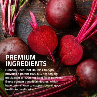Foto 4 | Suplemento Bronson Beet Root Double Strength 4000 Mg 120 Comprimidos - Venta Internacional