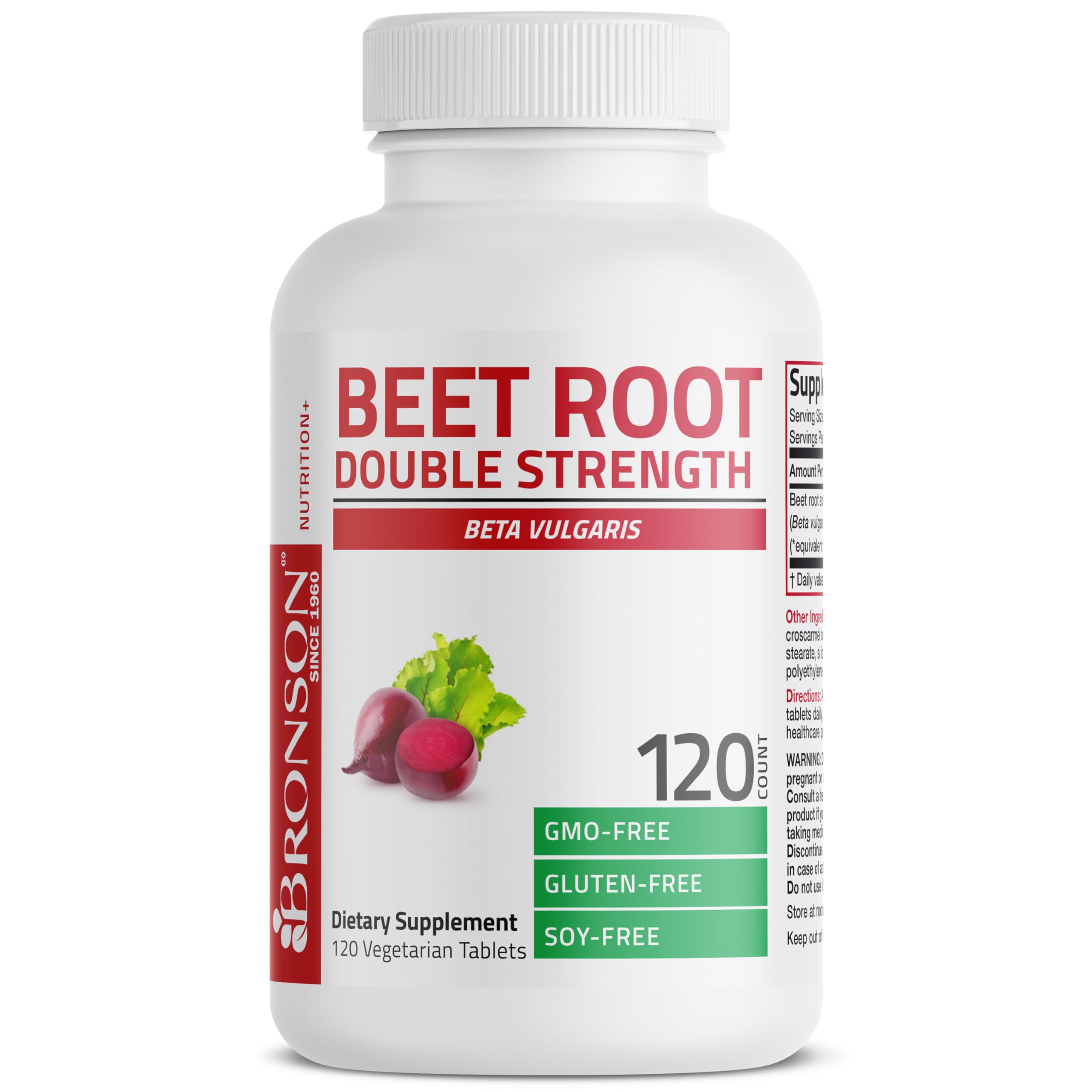 Foto 6 pulgar | Suplemento Bronson Beet Root Double Strength 4000 Mg 120 Comprimidos - Venta Internacional