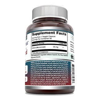 Foto 2 | Suplemento Amazing Formulas Con Dhea Micronizada, 25 Mg, 90 Cápsulas - Venta Internacional.