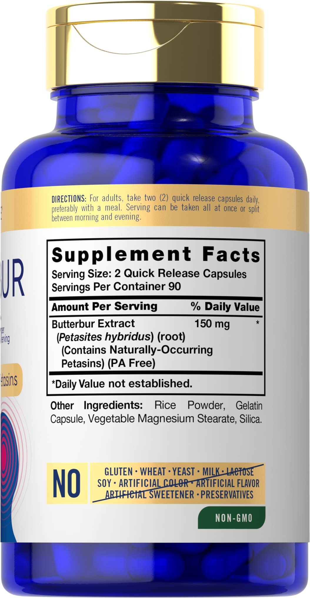 Foto 2 | Suplemento De Extracto De Petasita De Carlyle 150 Mg 180 Cápsulas - Venta Internacional.
