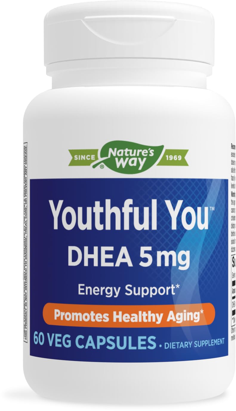 Foto 2 pulgar | Suplemento Nature's Way Youthful You Dhea 5 Mg 60 Cápsulas - Venta Internacional.