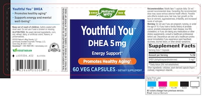 Foto 3 | Suplemento Nature's Way Youthful You Dhea 5 Mg 60 Cápsulas - Venta Internacional.