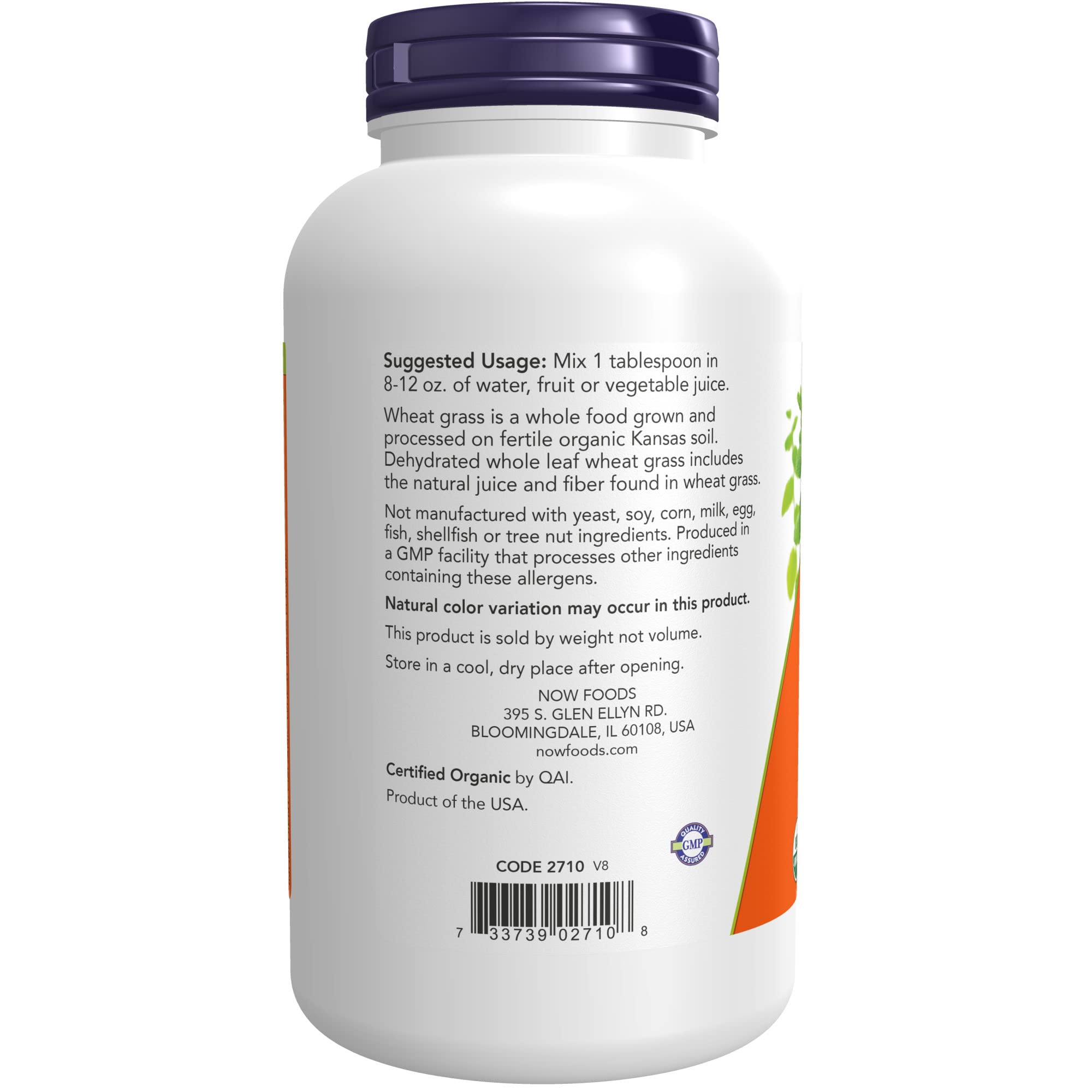 Foto 4 pulgar | Polvo De Hierba De Trigo Supplement Now, 250 Ml, 2 Unidades, Orgánico, Sin Ogm - Venta Internacional.
