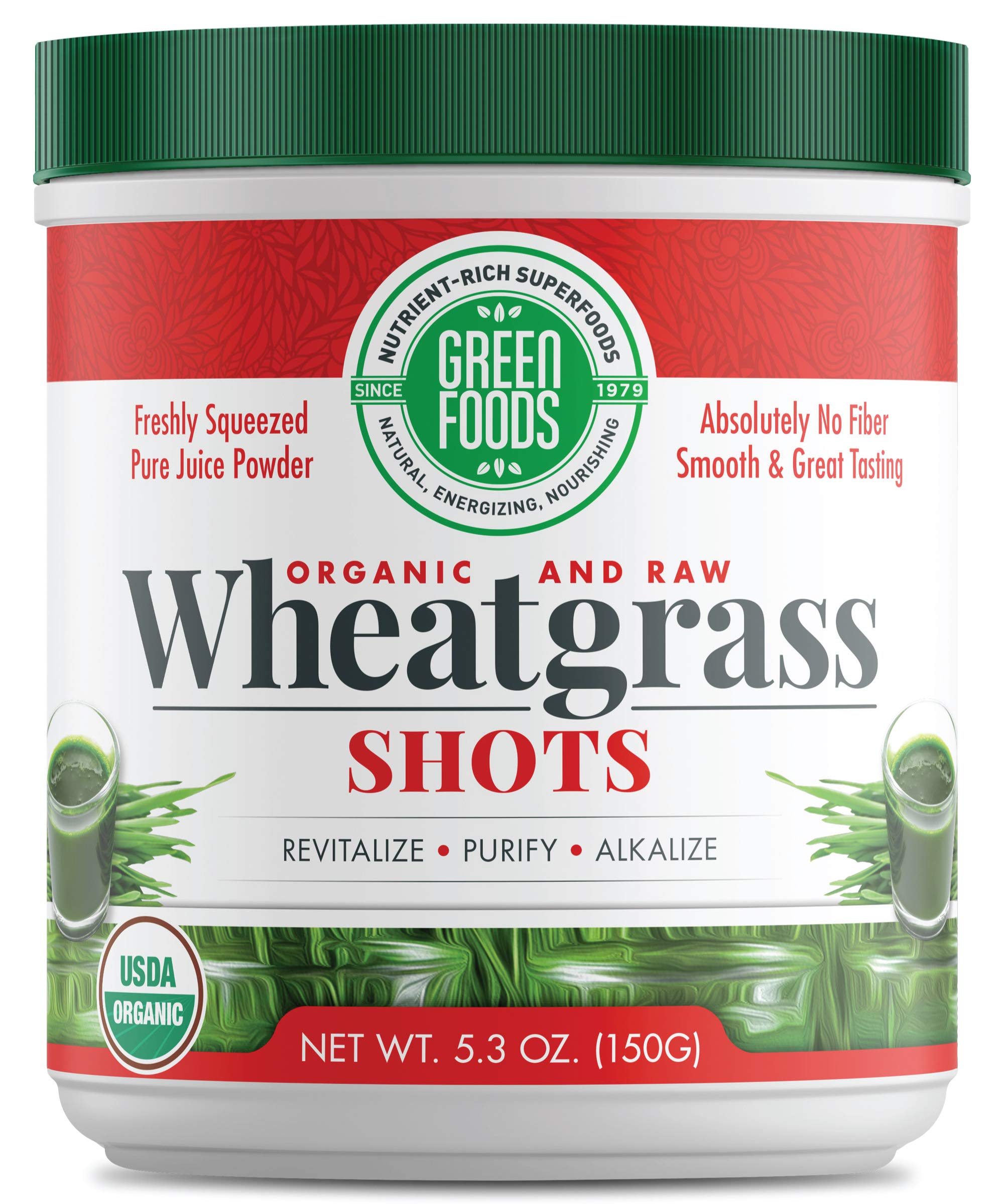 Foto 2 pulgar | Suplemento Green Foods Wheat Grass Shot, 30 Porciones, 150 Ml - Venta Internacional.