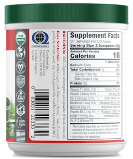 Foto 2 | Suplemento Green Foods Wheat Grass Shot, 30 Porciones, 150 Ml - Venta Internacional.
