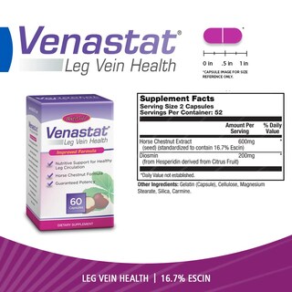 Foto 2 | Suplemento Body Gold Venastat Leg Vein Health 60 Cápsulas - Venta Internacional.