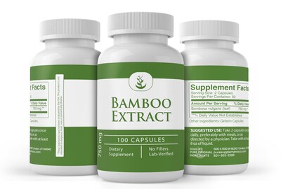 Foto 4 | Suplemento De Extracto De Bambú Con Ingredientes Orgánicos Puros, 100 Cápsulas - Venta Internacional.