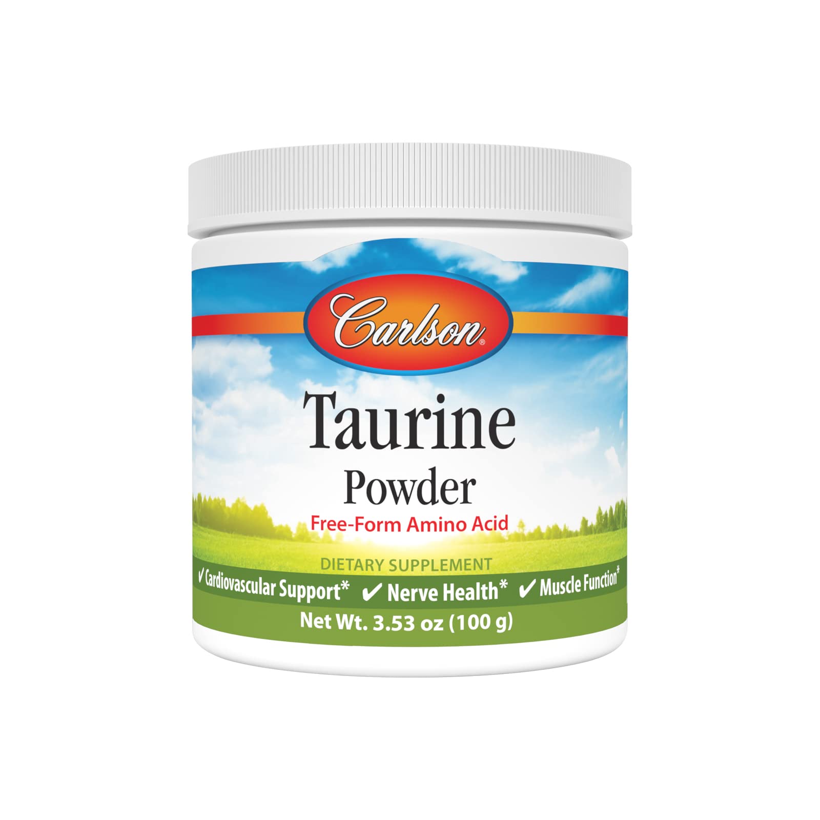 Suplemento Carlson De Taurina En Polvo, 100 G, Aminoácidos En Forma Libre - Venta Internacional.