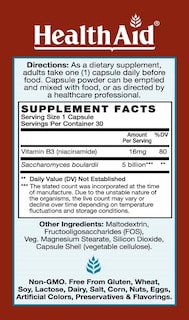 Foto 2 | Suplemento Healthaid Sacardi De 5 Mil Millones Con Vitamina B3, 30 Unidades - Venta Internacional.