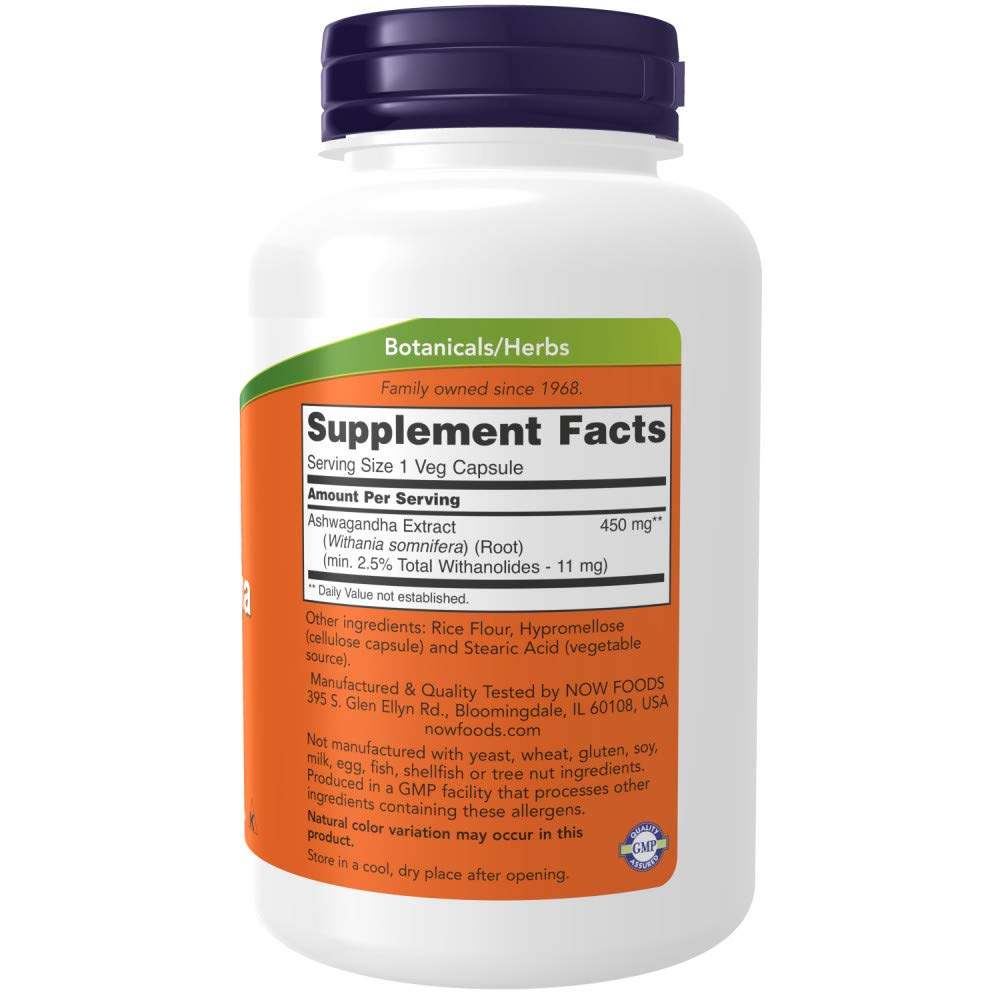 Foto 3 pulgar | Extracto De Ashwagandha De Supplement Now Foods, 450 Mg, 180 Cápsulas - Venta Internacional.