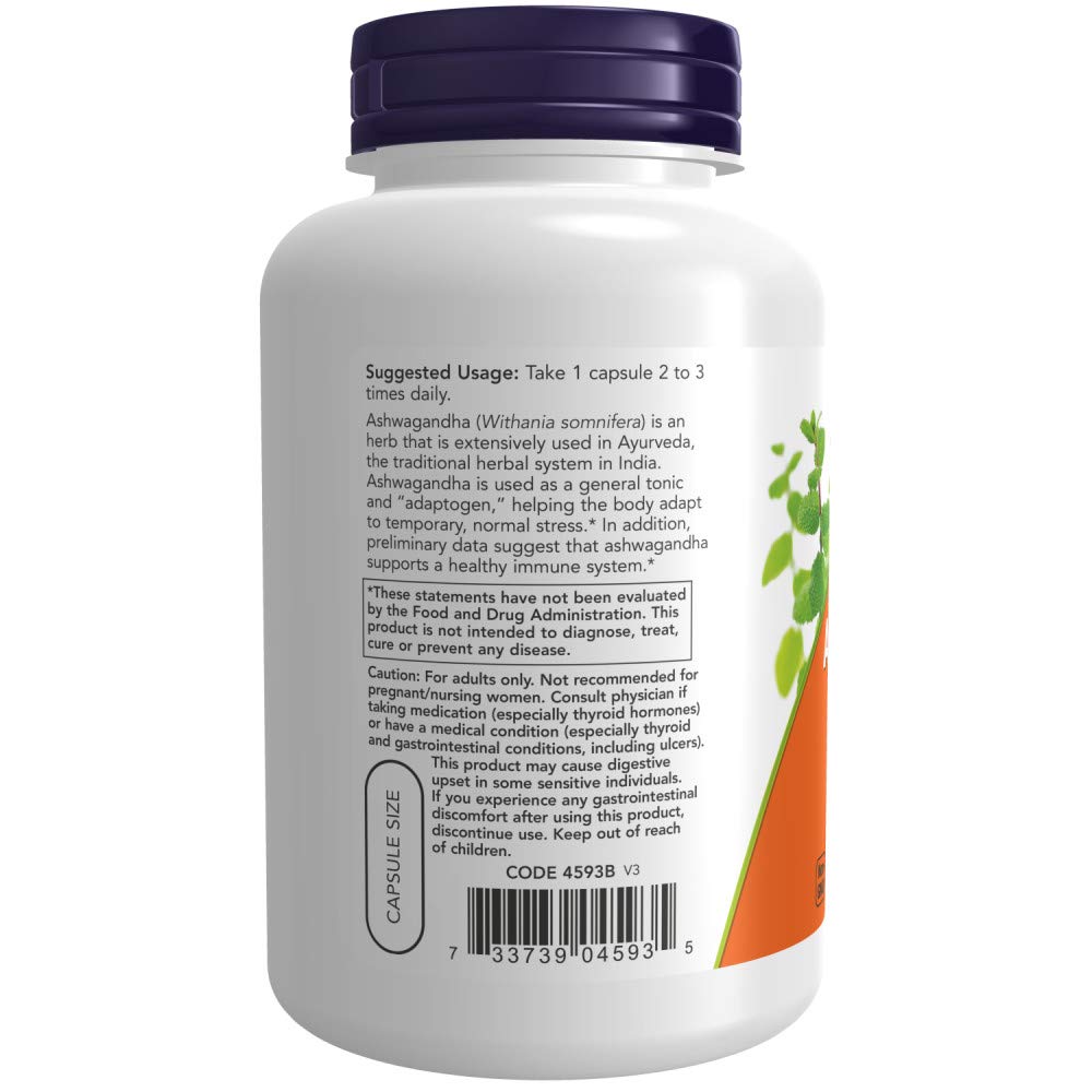 Foto 4 pulgar | Extracto De Ashwagandha De Supplement Now Foods, 450 Mg, 180 Cápsulas - Venta Internacional.