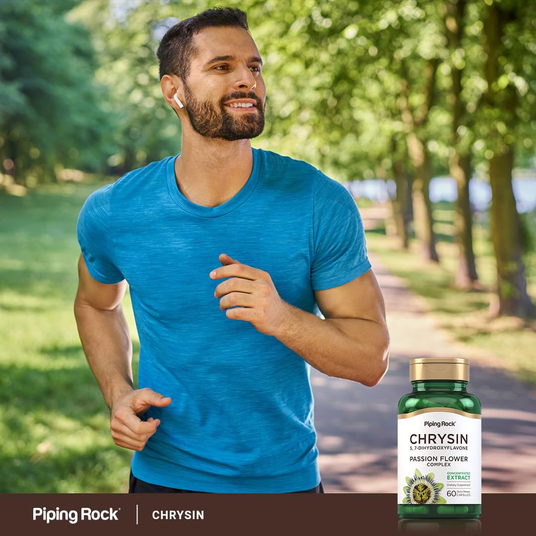 Foto 7 pulgar | Suplemento Piping Rock Chrysin 500 Mg Con Pasiflora 60 Cápsulas - Venta Internacional.