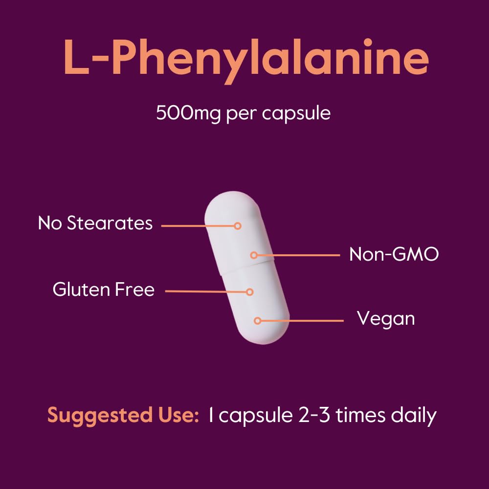 Foto 7 pulgar | Suplemento Bestvite L-fenilalanina 500 Mg (240 Cápsulas) X2 - Venta Internacional.