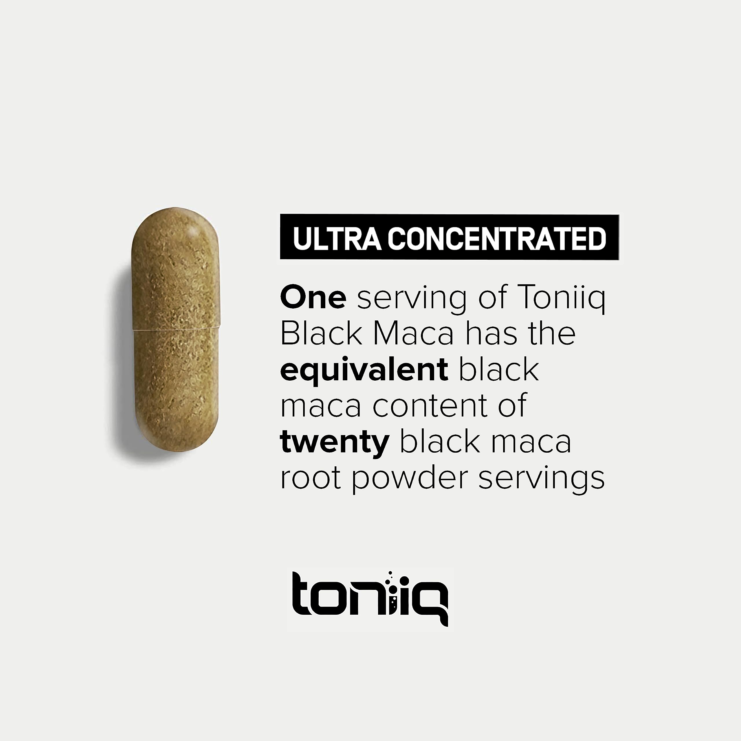 Foto 5 pulgar | Suplemento Toniiq De Extracto De Raíz De Maca Negra, 40 000 Mg, 120 Cápsulas - Venta Internacional.