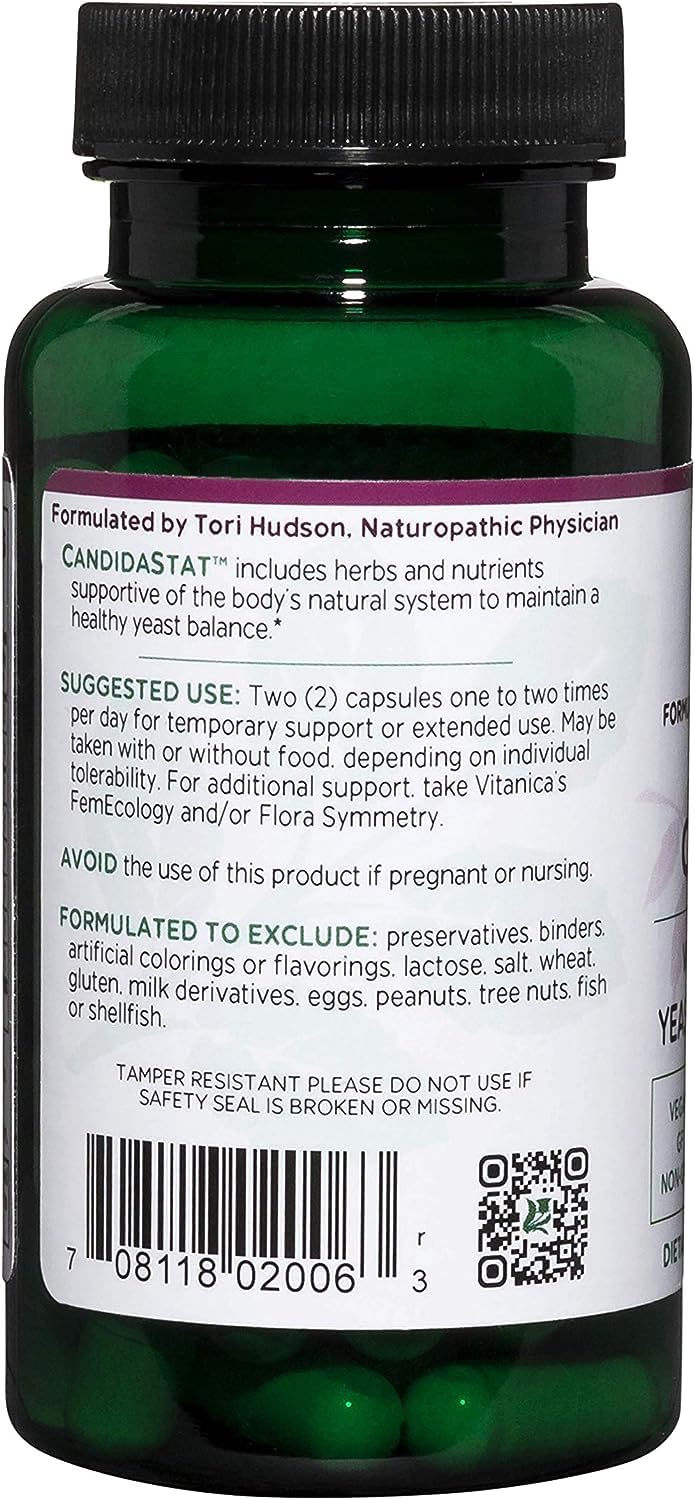 Foto 4 pulgar | Suplemento Vitanica Candidastat Balanced Support 60 Cápsulas - Venta Internacional.