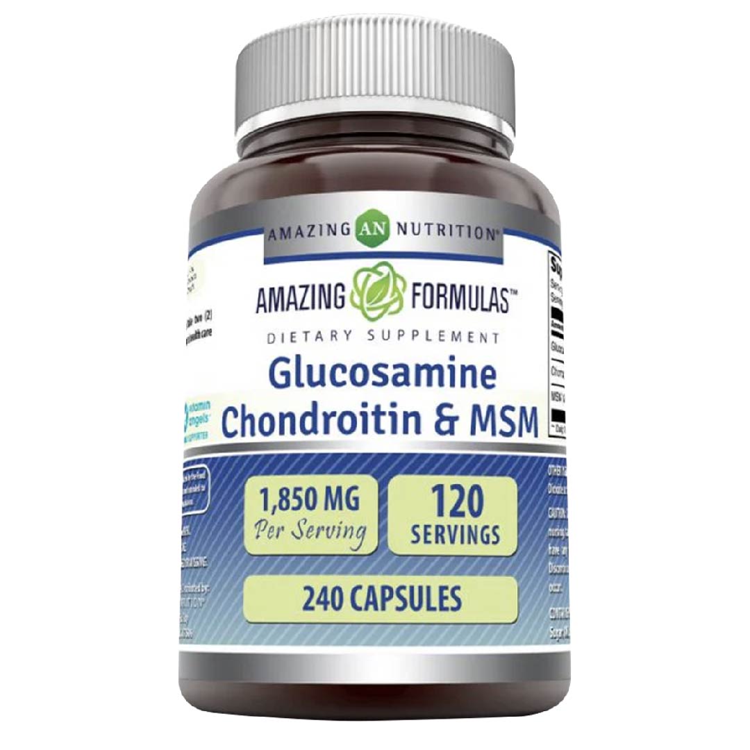 Amazing Nutrition Glucosamine Chondroitin Msm Salud Articulaciones 240 Cápsulas