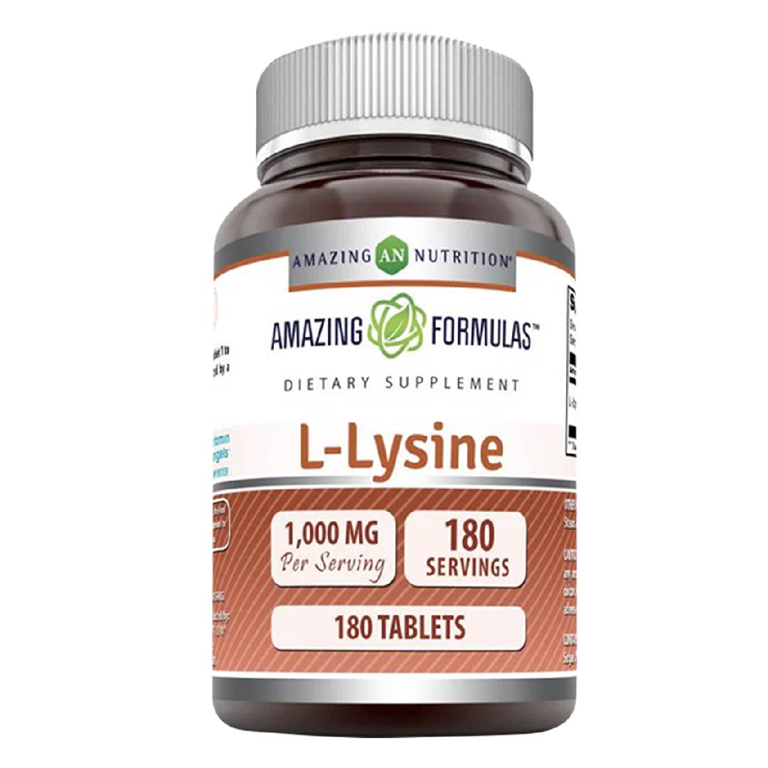 Amazing Nutrition L-lysine 1000 Mg Lisina Apoyo Sistema Inmunológico 180 Tabletas