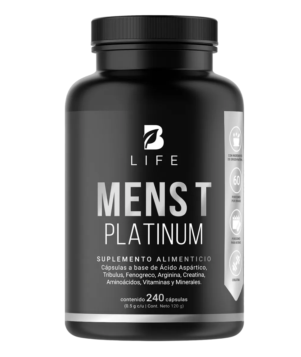 Precursor D Testosterona Mens Testo Platinum 240 Cápsulas B Life