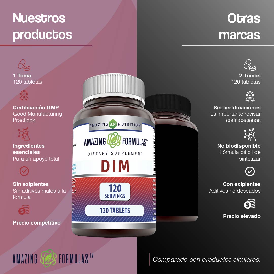 Foto 5 | Amazing Formulas Dim Equilibrio Hormonal Sexual 120 Tabletas