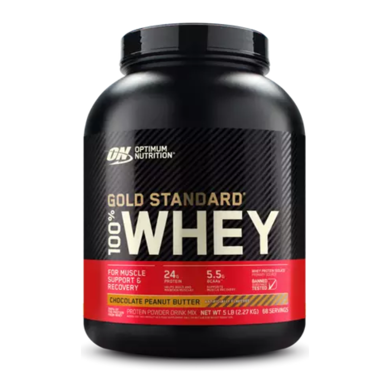 Foto 2 pulgar | Proteína Optimum Nutrition Gold Standard 100% Whey 5 Lb 73 Servicios Chocolate Peanut Butter