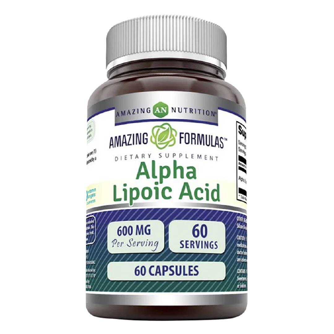 Foto 2 pulgar | Amazing Formulas Alpha Lipoic Acid 600 Mg Ácido Lipoico Antioxidante Antiinflamatorias 60 Cápsulas