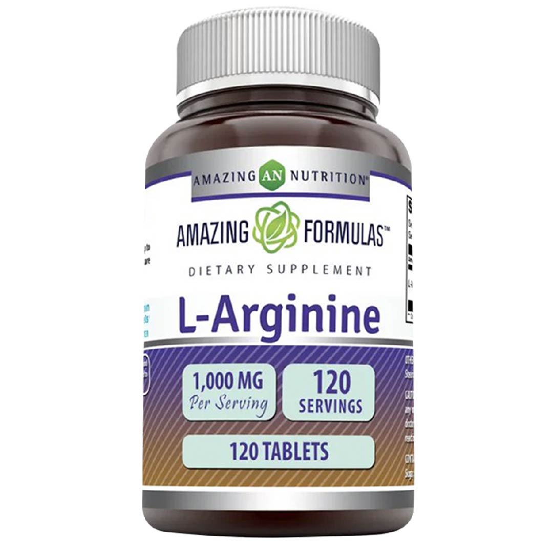 Foto 2 pulgar | Amazing Formulas L-arginine Salud Cardiovascular Rendimiento Deportivo 1000 Mg 120 Tabletas