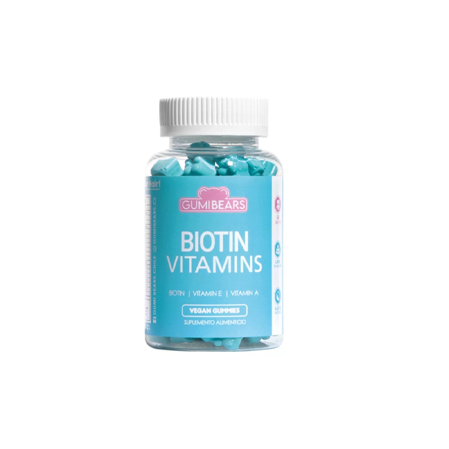 Foto 2 pulgar | Vitaminas Biotina 60 Ositos Masticables Para Un Cabello Sano - Venta Internacional.