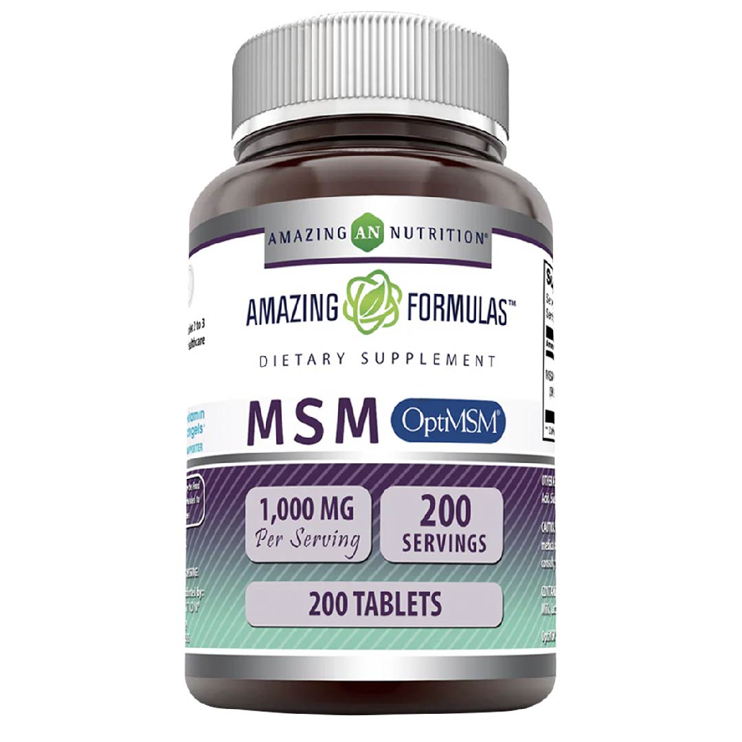 Foto 1 | Amazing Formulas Msm Salud Articular Antiinflamatorio 1000 Mg 200 Tabletas