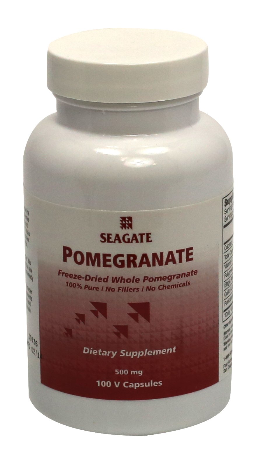 Foto 2 pulgar | Suplemento Seagate Products Pomegranate 500 Mg 100 Cápsulas - Venta Internacional.