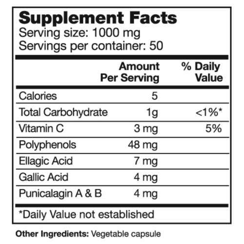 Foto 3 pulgar | Suplemento Seagate Products Pomegranate 500 Mg 100 Cápsulas - Venta Internacional.
