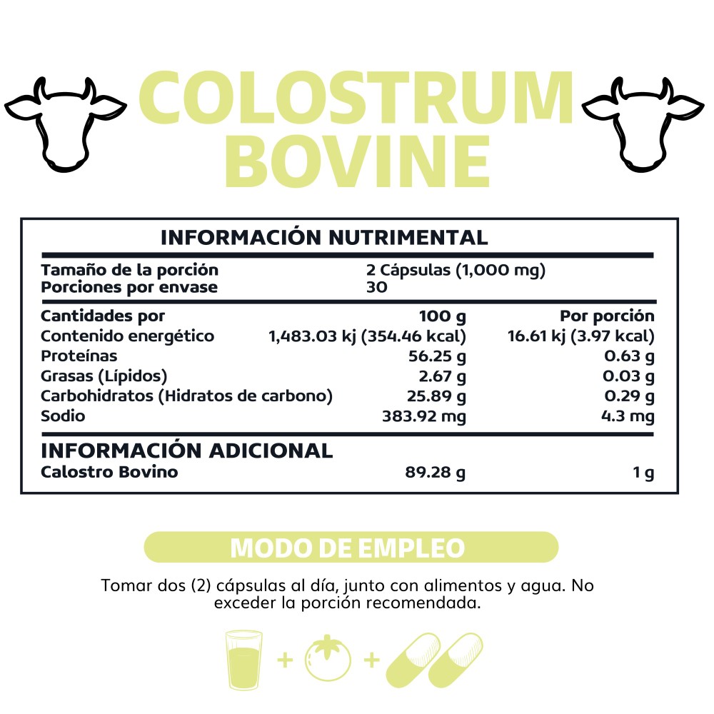 Foto 7 pulgar | Suplemento Alimenticio Beyond Vitamins Calostro Bovino Grass Fed De Libre Pastoreo 1000 Mg Bovine Colostrum 60 Cápsulas