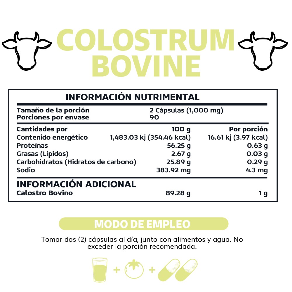 Foto 7 pulgar | Suplemento Alimenticio Beyond Vitamins Calostro Bovino Grass Fed De Libre Pastoreo 1000 Mg Bovine Colostrum 180 Cápsula