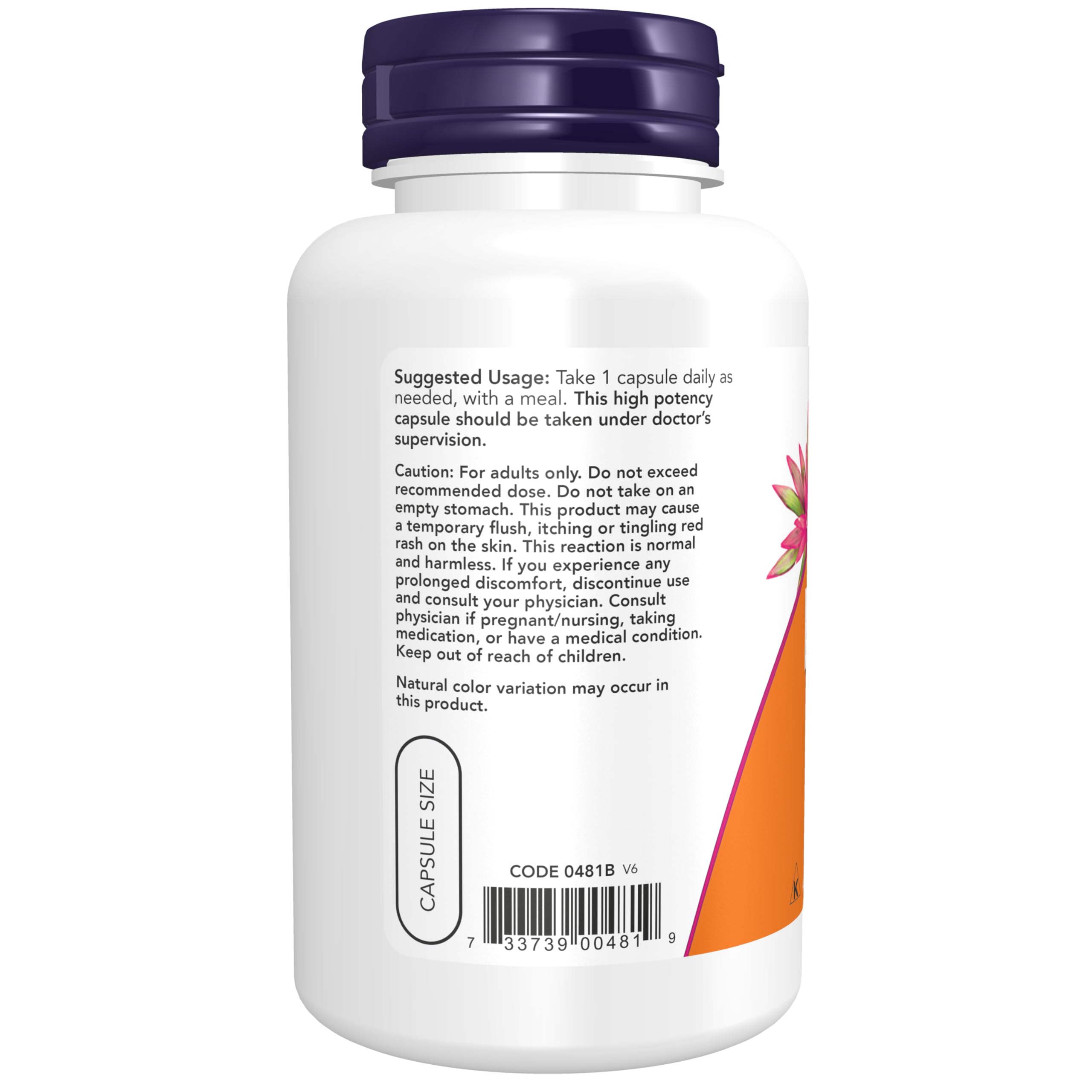 Foto 4 pulgar | Suplementos Now Foods Niacina (vitamina B-3) 500 Mg 100 Cápsulas - Venta Internacional.