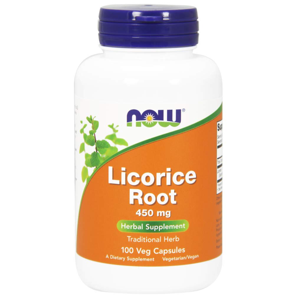 Suplemento Now Foods Raíz De Regaliz 450 Mg 100 Cápsulas - Venta Internacional.