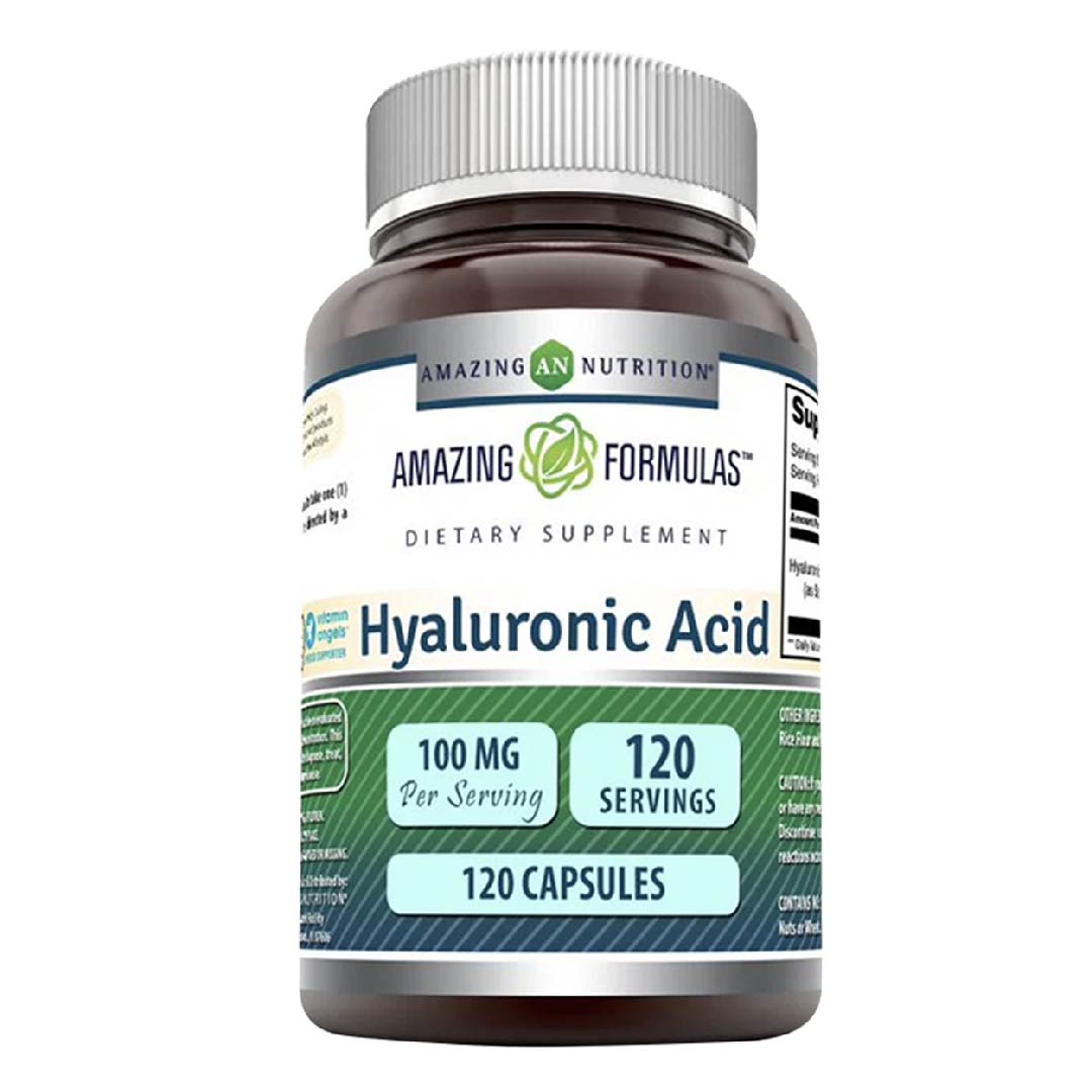 Foto 1 | Amazing Formulas Hyaluronic Acid 100 Mg Salud De La Piel Lubricación Articular  Acido Hialuronico 120 Cápsulas