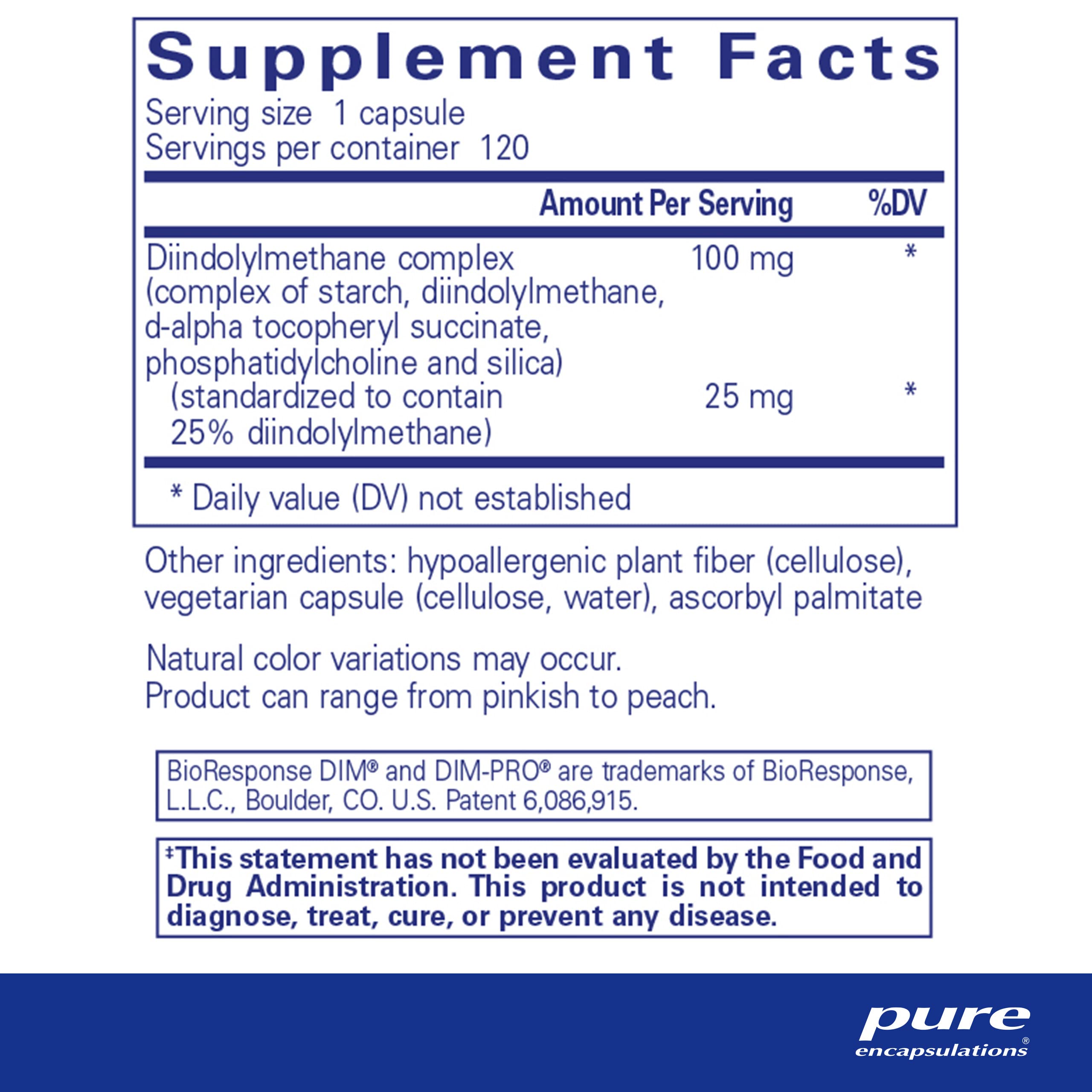 Foto 3 pulgar | Suplemento Pure Encapsulations Dimpro 100 180 Cápsulas - Venta Internacional.