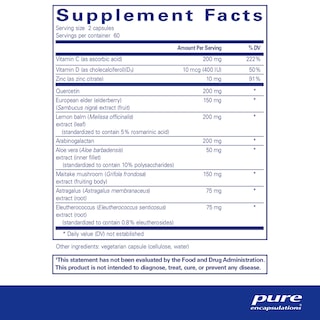 Foto 2 | Suplemento Pure Encapsulations Daily Immune 120 Cápsulas - Venta Internacional.