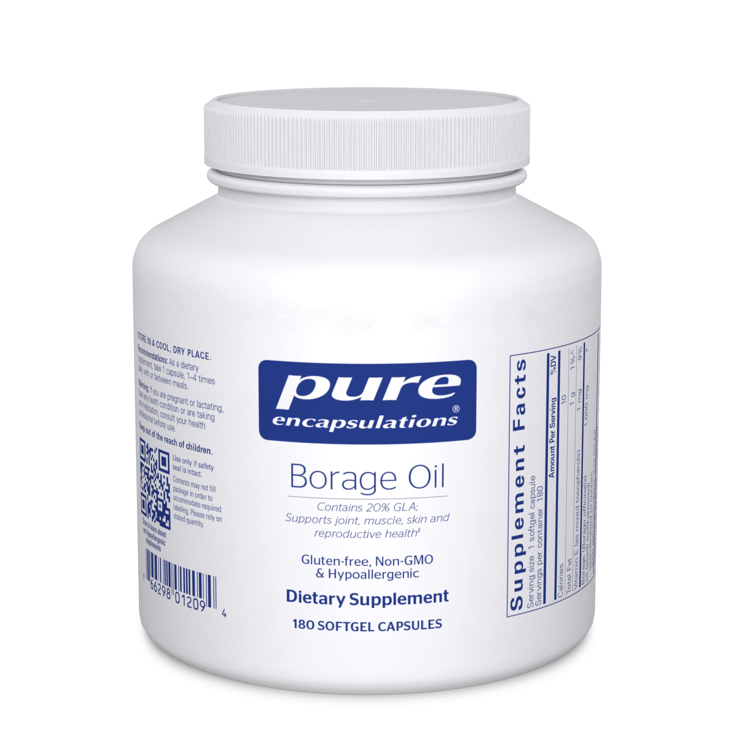 Foto 2 pulgar | Aceite De Borraja Supplement Pure Encapsulations 180 Cápsulas De Gelatina Blanda - Venta Internacional.