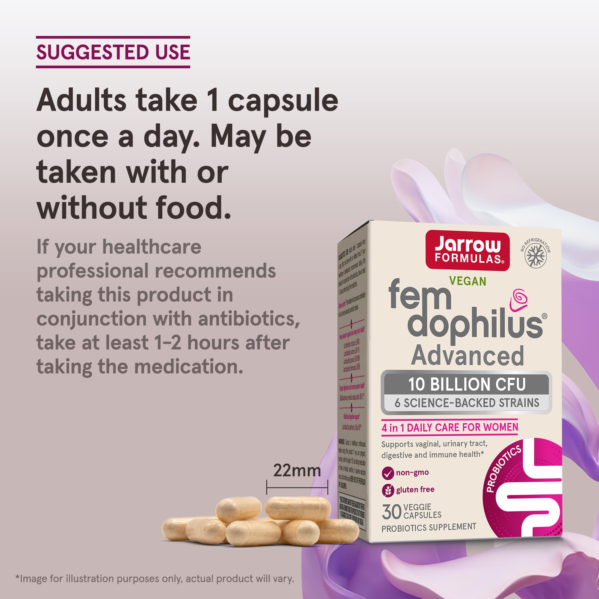 Foto 7 pulgar | Suplemento Jarrow Formulas Fem-dophilus 10 Mil Millones De Cfu X30 - Venta Internacional.