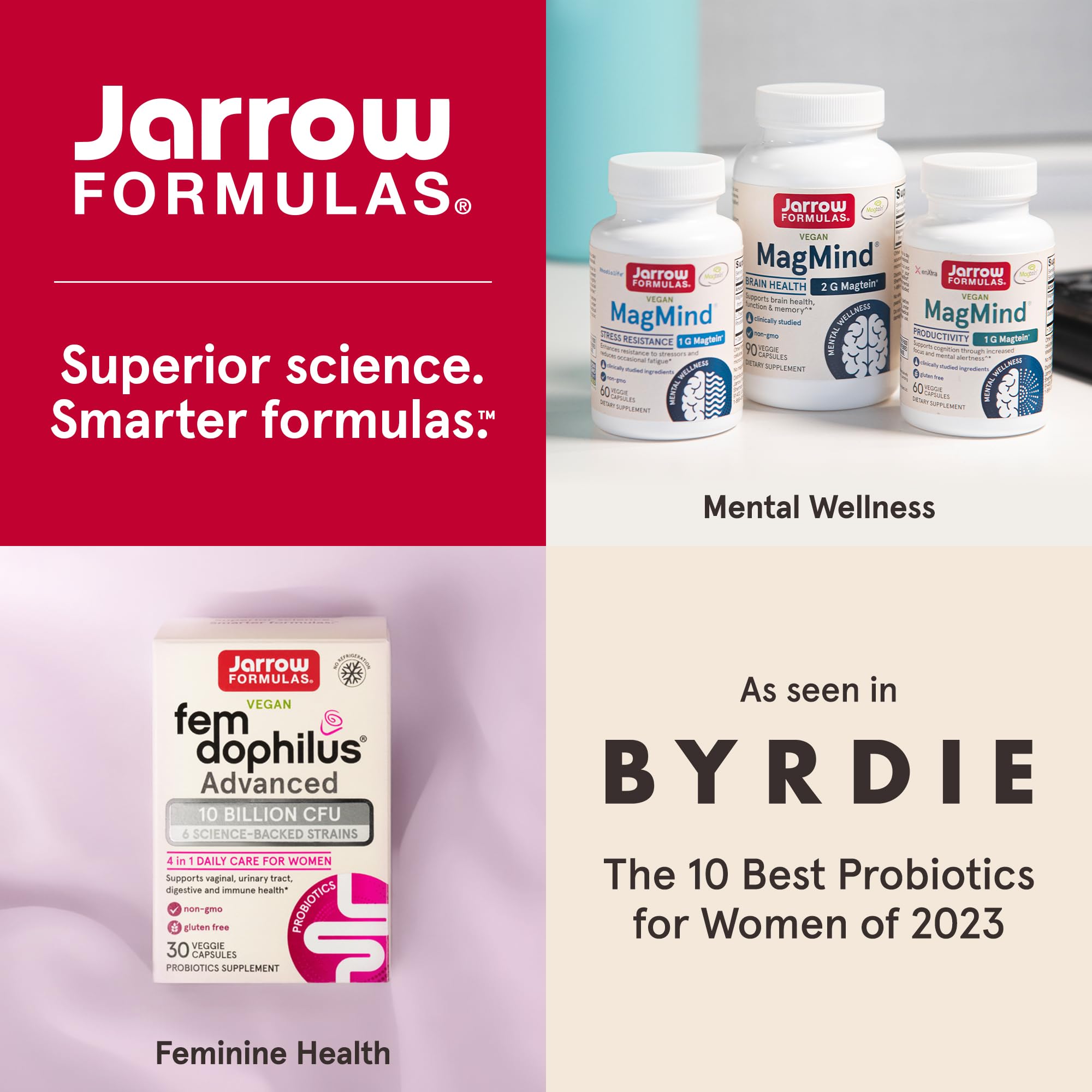Foto 8 pulgar | Suplemento Jarrow Formulas Fem-dophilus 10 Mil Millones De Cfu X30 - Venta Internacional.