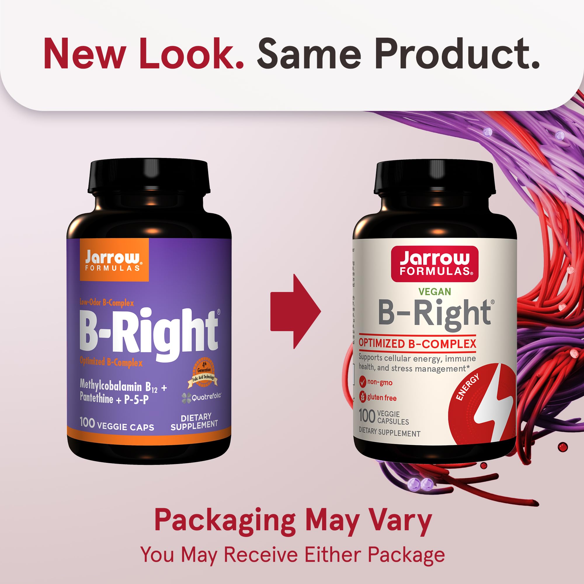 Foto 3 pulgar | Suplemento Dietético Jarrow Formulas B-right Optimized B-complex - Venta Internacional.