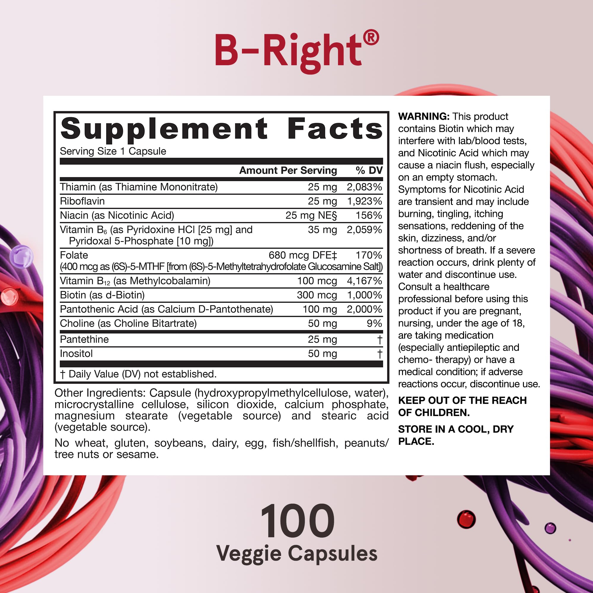 Foto 7 pulgar | Suplemento Dietético Jarrow Formulas B-right Optimized B-complex - Venta Internacional.