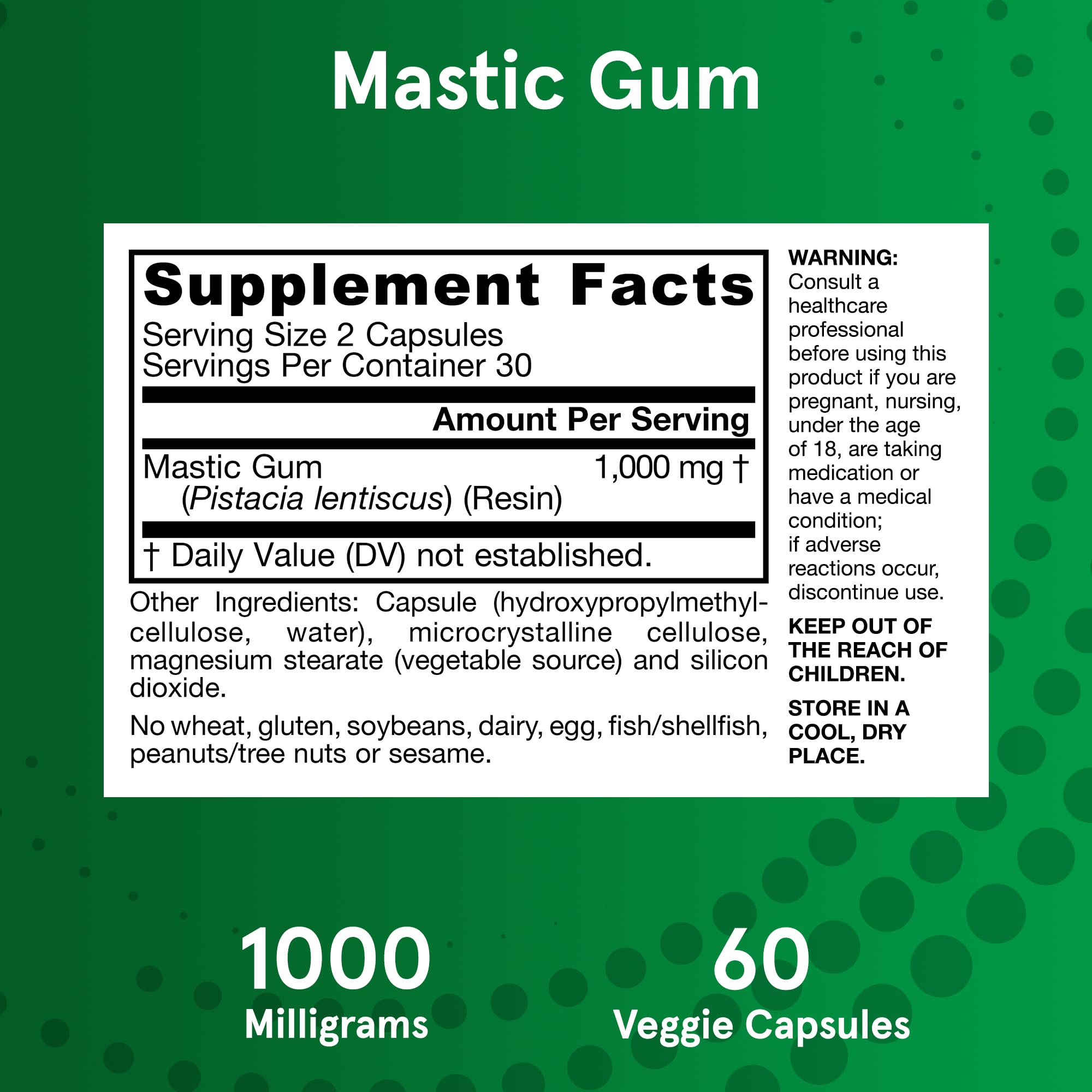 Foto 7 pulgar | Suplemento Jarrow Formulas Mastic Gum 1000 Mg 60 Cápsulas - Venta Internacional.
